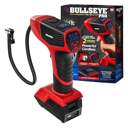 Bullesye Bullesye ASOTV Rechargeable Tire Inflator 1 pk 9475